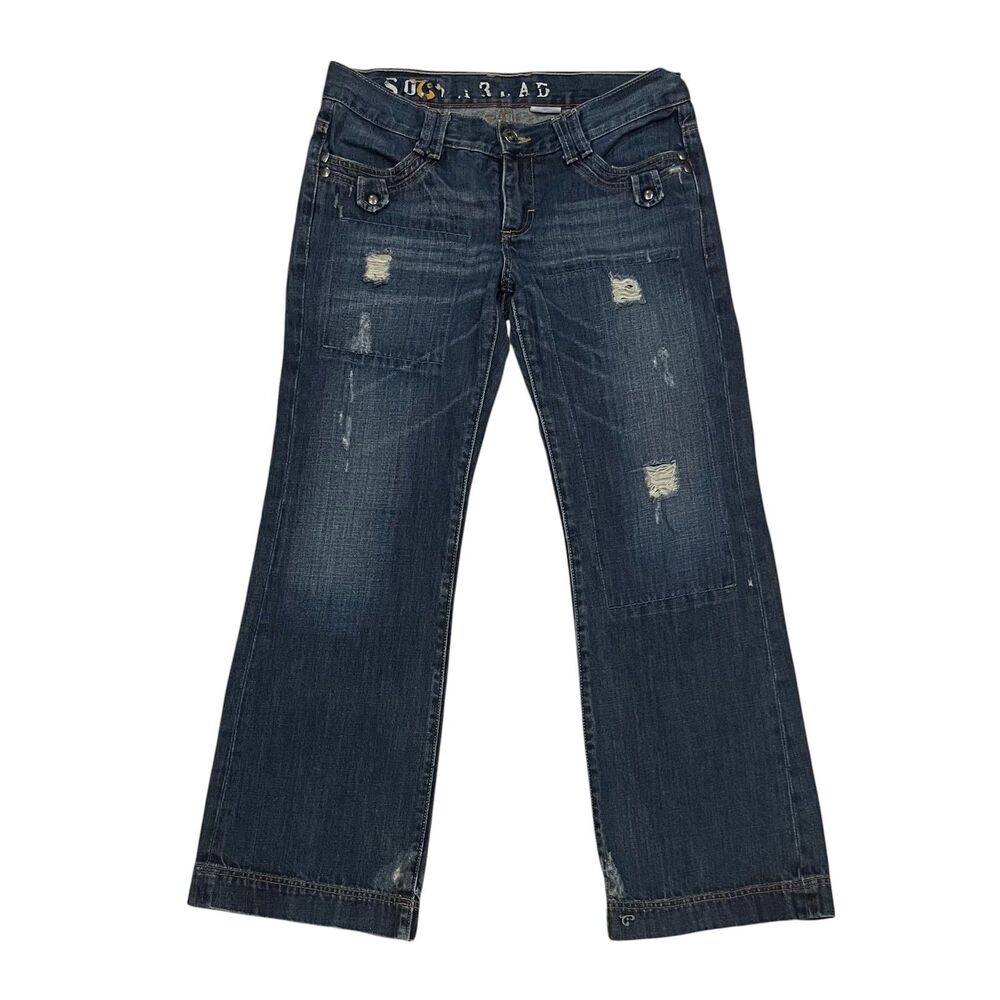 SOUTHERN THREAD Jeans The Shyla Women's Wide Leg Sz 29S Mid Rise